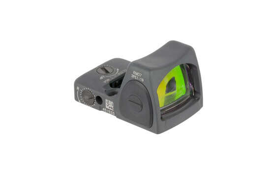 Trijicon RMR Type 2 Adjustable LED Reflex sight features a 6.5 MOA reticle and Sniper Grey cerakote finish